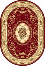Ковер OLYMPOS_d066, 2,5*3,5, OVAL, RED